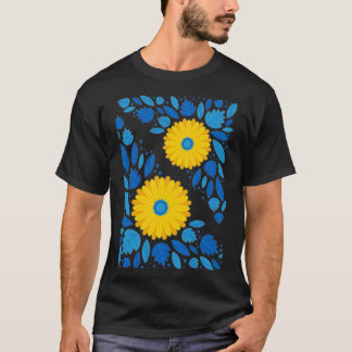 Camiseta Pegatina azul y amarilla de Ucrania