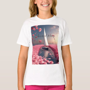 Camiseta pegatina boda en velero de Rosa