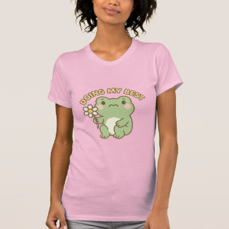 Camiseta Pegatina/Camisa de rana "Haciendo lo mejor que pue