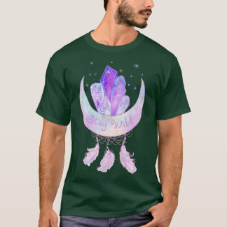 Camiseta pegatina celestial permanecer salvaje Clásico TShi