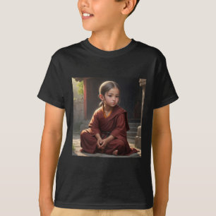Camiseta Pegatina Chica monk