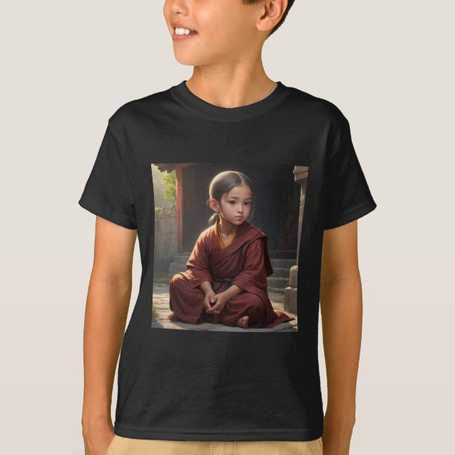 Camiseta Pegatina Chica monk (Anverso)