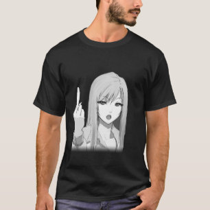 Camiseta Pegatina Chica Rude Anime