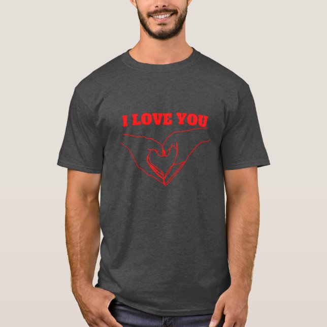 Camiseta pegatina con amor amigo (Anverso)