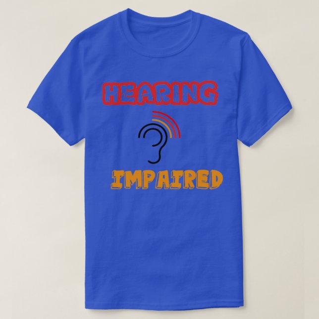 Camiseta Pegatina con problemas de audición 3 (Diseño del anverso)