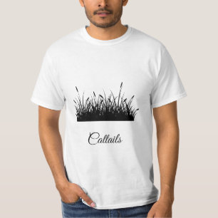 Camiseta pegatina cuadrado de silueta negra de cola