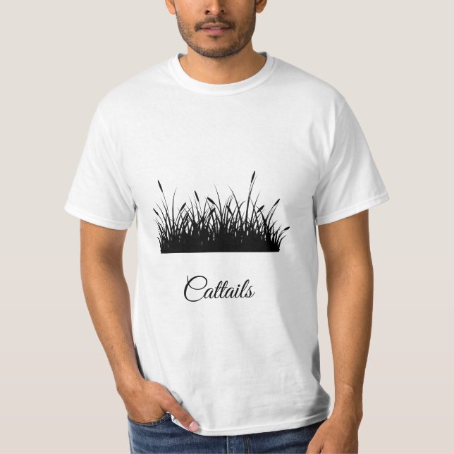 Camiseta pegatina cuadrado de silueta negra de cola (Anverso)