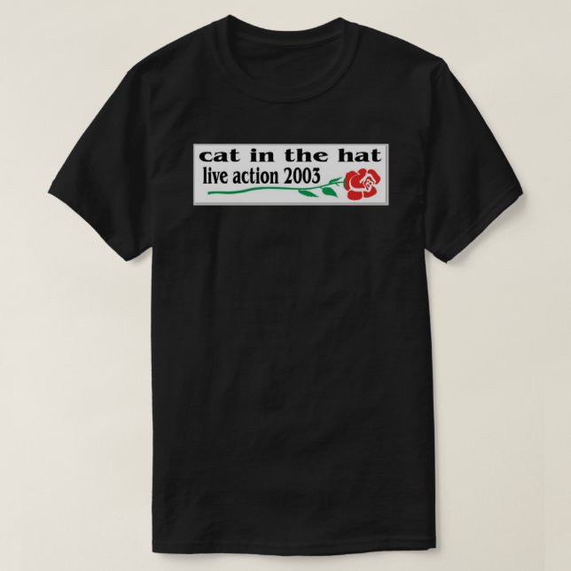Camiseta pegatina de acción en vivo del gorra (Diseño del anverso)