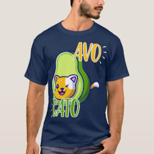 Camiseta Pegatina de aguacates y gatitos