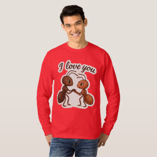 Camiseta Pegatina de amor a la hormiga linda - Diseño trans