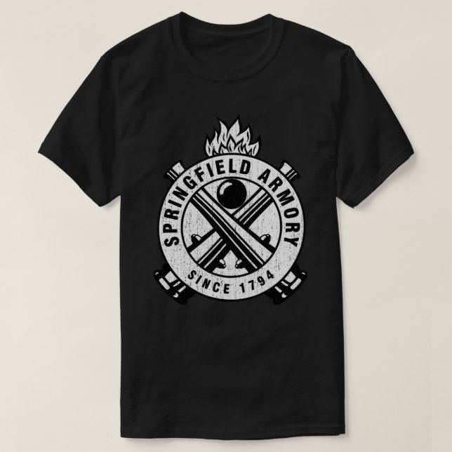 Camiseta Pegatina de armas de fuego de Springfield Armory.p (Diseño del anverso)