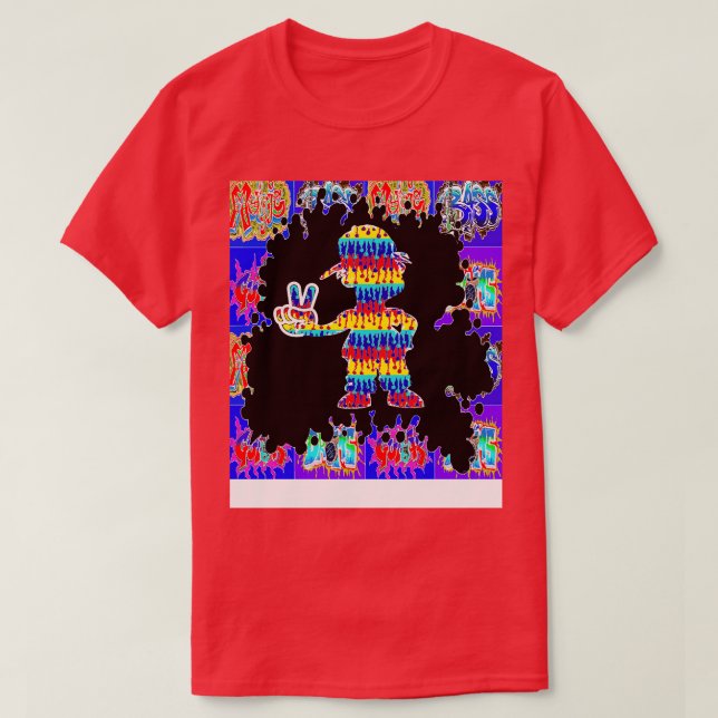 Camiseta Pegatina de arte Drin Graffiti Rap Boy (Diseño del anverso)