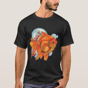 Camiseta Pegatina de atún lindo – Dibujo animado de pez kaw