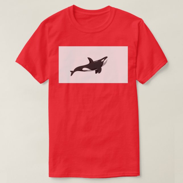 Camiseta Pegatina de ballena asesina de orca 1 (Diseño del anverso)