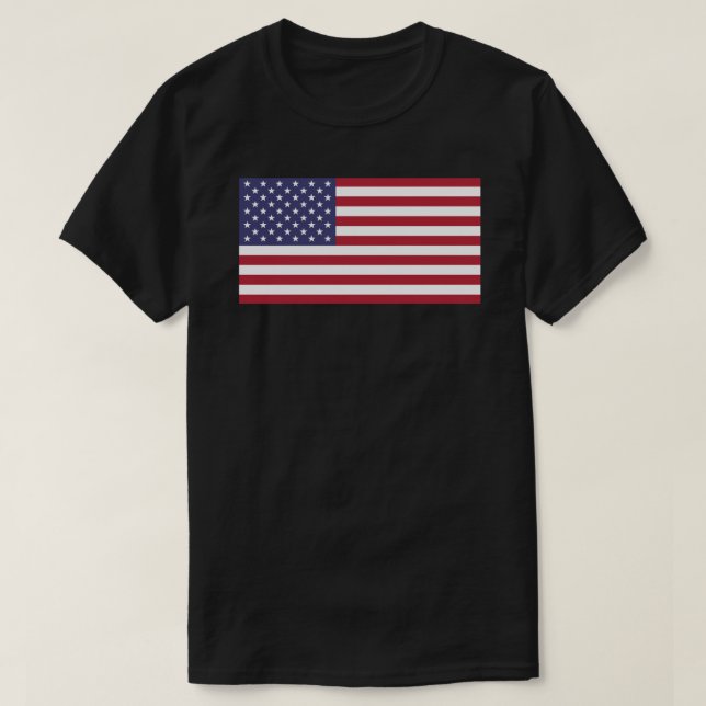 Camiseta pegatina de bandera estadounidense (Diseño del anverso)