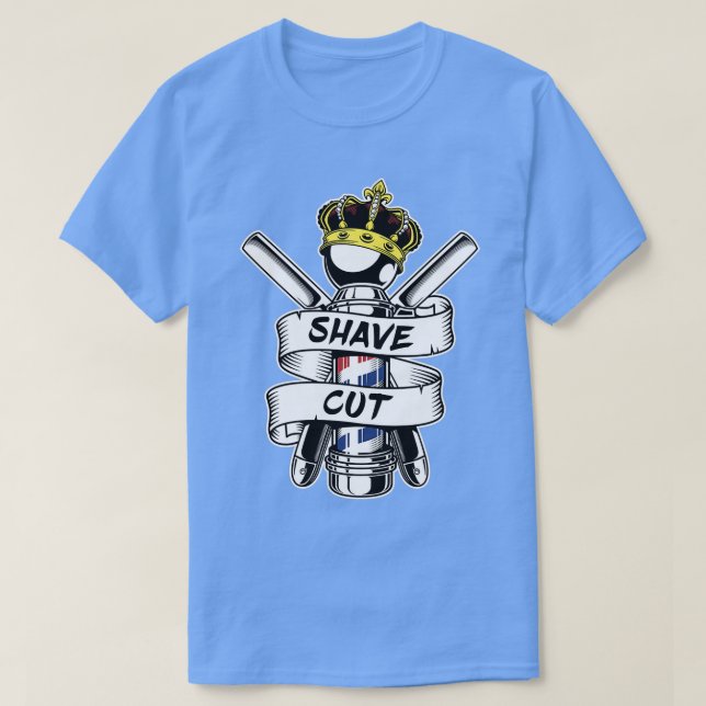 Camiseta pegatina de barbero (Diseño del anverso)