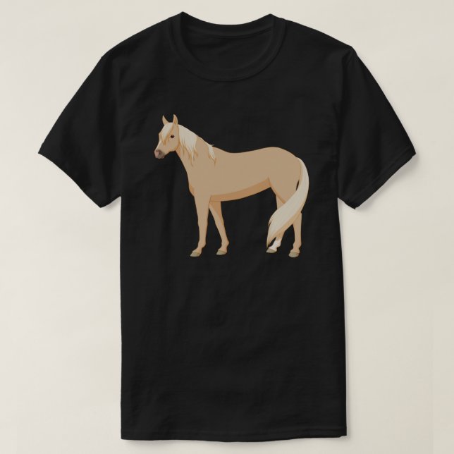 Camiseta Pegatina de Caballos de Palomino (Diseño del anverso)