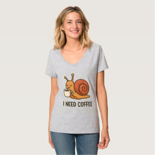 Camiseta Pegatina de café de caracol