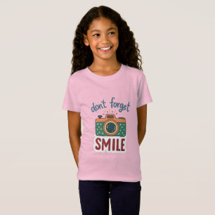 Camiseta Pegatina de cámara retro adorable