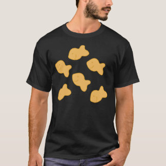 Camiseta pegatina de crackers de pez dorado