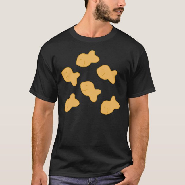 Camiseta pegatina de crackers de pez dorado (Anverso)