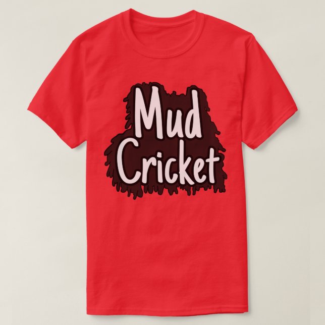 Camiseta Pegatina de Cricket de barro (Diseño del anverso)