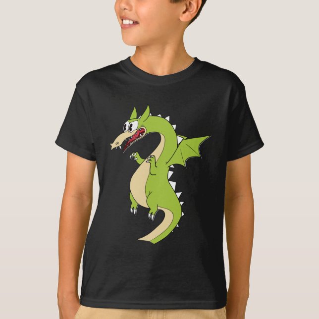 Camiseta Pegatina de Cuphead Dragon (Matchstick) (Anverso)