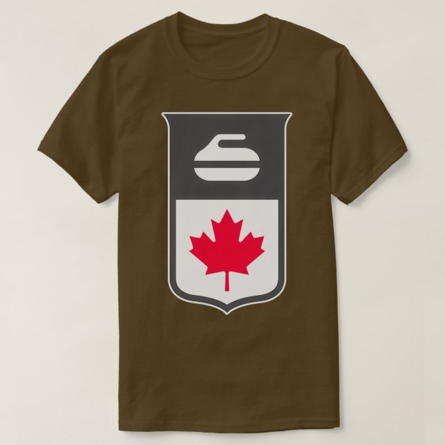 Camiseta Pegatina de Curling de Canadá2 (Diseño del anverso)