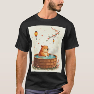 Camiseta Pegatina de día de spa relajante con carpincho en 
