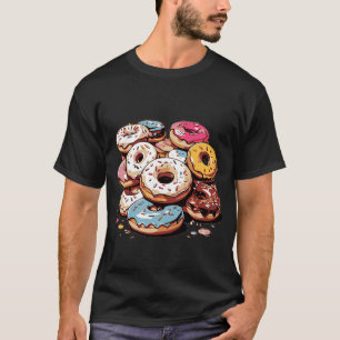 Camiseta Pegatina de donuts transparente