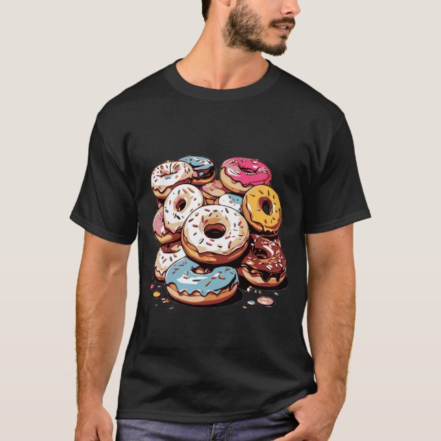 Camiseta Pegatina de donuts transparente (Anverso)