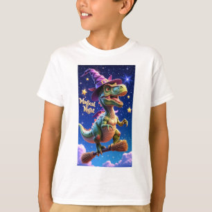 Camiseta Pegatina de dragón 'Noche Mágica' hipnotizante