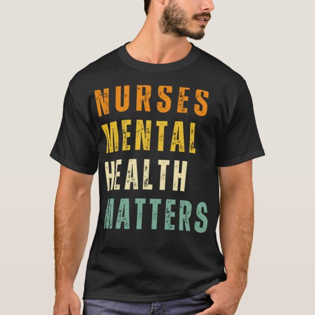 Camiseta Pegatina De Enfermeras De Salud Mental (Anverso)