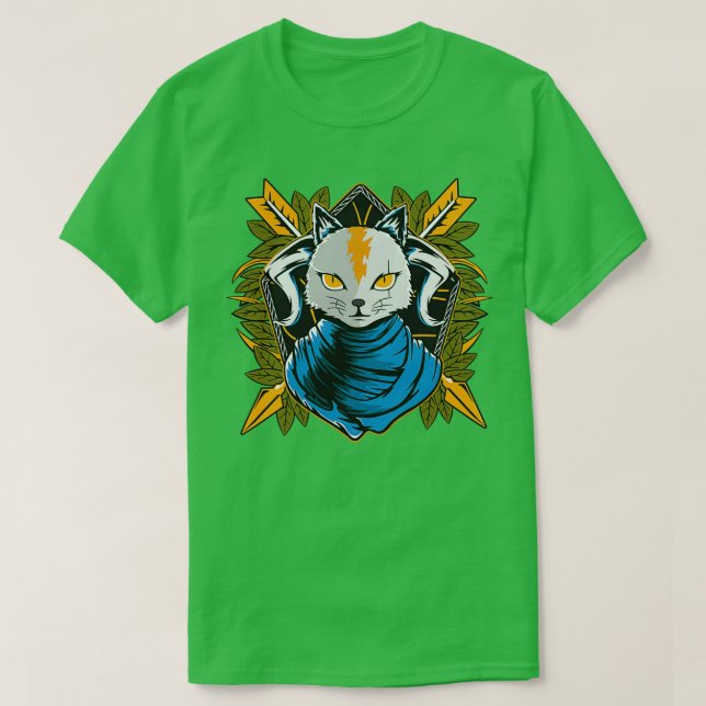 Camiseta pegatina de gatos de adorno salvaje (Diseño del anverso)