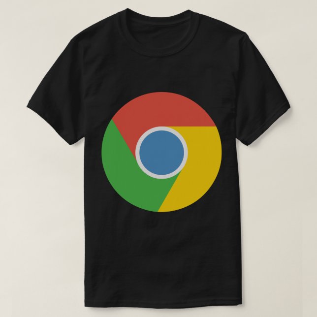 Camiseta Pegatina de Google Chrome (Diseño del anverso)