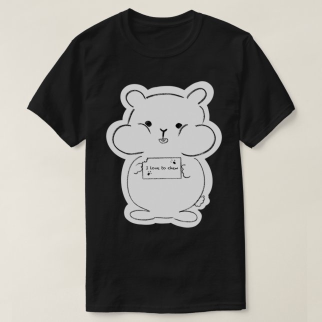 Camiseta ¡pegatina de Hamster! (Diseño del anverso)