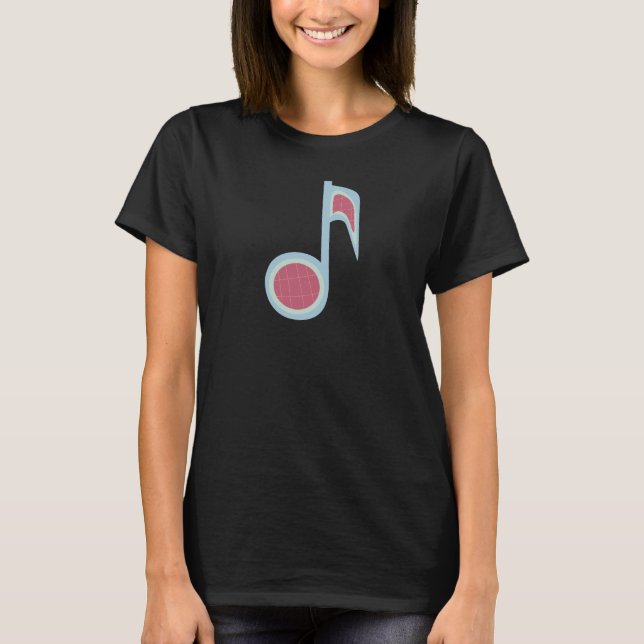Camiseta pegatina de hoja de música (Anverso)