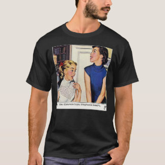 Camiseta Pegatina de Ilustracion de Lesbianas Vintage