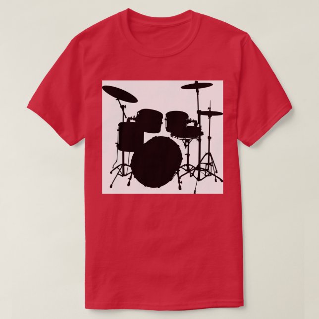 Camiseta pegatina de instrumentos musicales de al Drums (Diseño del anverso)