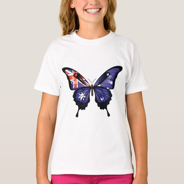 Camiseta Pegatina de la bandera de la mariposa de cola tort (Anverso)