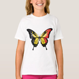 Camiseta Pegatina de la bandera de la mariposa de la cola d