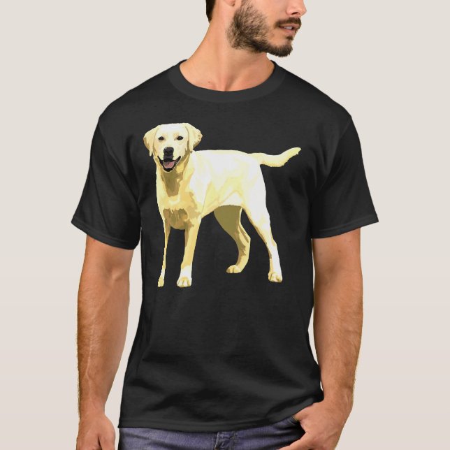 Camiseta Pegatina de laboratorio amarillo (Anverso)