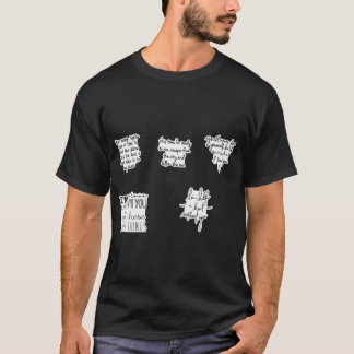 Camiseta Pegatina de letras de una dirección