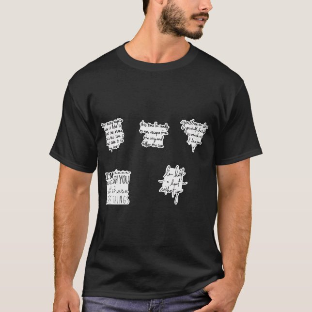 Camiseta Pegatina de letras de una dirección (Anverso)