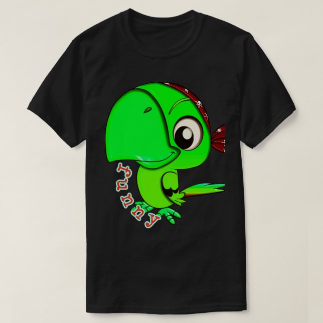 Camiseta Pegatina de loro divertido animales divertidos bri (Diseño del anverso)