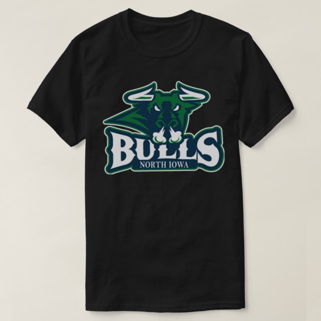 Camiseta Pegatina de los Bulls de Iowa del Norte (Diseño del anverso)