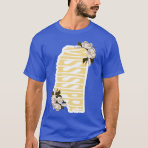 Camiseta Pegatina de magnolia Flor del estado de Mississipp