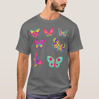 Camiseta Pegatina de mariposa arco iris 2