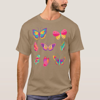Camiseta Pegatina de mariposa arco iris 3