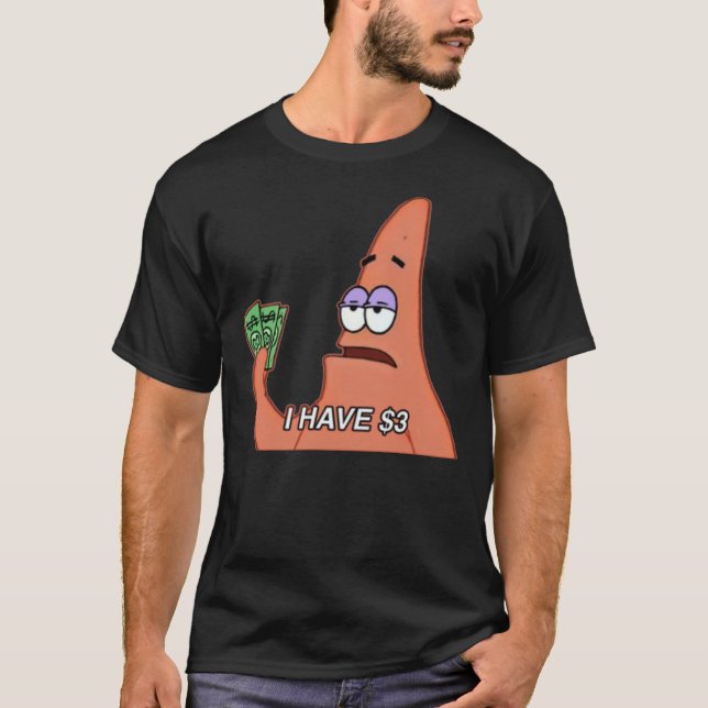 Camiseta pegatina de memes de estrella de patrick (Anverso)
